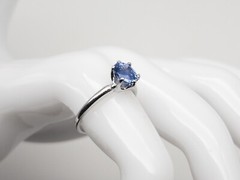 Antique 1920s $20K Signed CARTIER 1.86ct GIA Blue Sapphire Platinum Wedding Ring