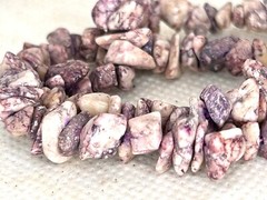 Long Strand Necklace -Natural Garnet Beads Agate -32 in