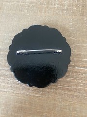 Vintage Hand Painted 2” Brooch Made In Russia