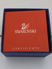 Swarovski Paradise Butterfly Pin 925 Sterling Gold Crystal Stand Box COA No Mag