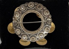 Vintage Solje of Norway Sterling Silver 830 S Round Pin Brooch