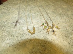 Vintage Necklace Lot Of 3 Chains Gold /Silver Tone 19” 23” 24″