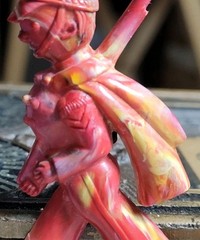 Vintage Plastic Novelty Pin Marching Soldier 1940s 1950s