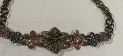 Vintage Claire’s Necklace Copper Flowers La La Lovely! Very Rare