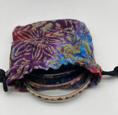 Chinese Cloisonne Enamel Bracelets (Lot of 3) Floral Design Vintage