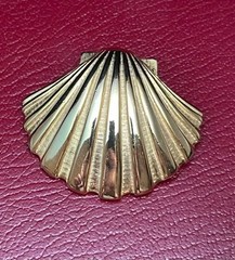 Nautical Brooch Lot Scallop Shell Whale Seahorse Stick Pin Sea Theme 4pc Vintage