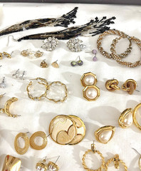 Vintage -Now Pierced Earrings Lot 120+ pairs. Various Colors, Some Unique!
