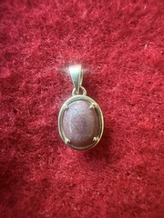 9 Carat Yellow Gold Pendant With Star Ruby