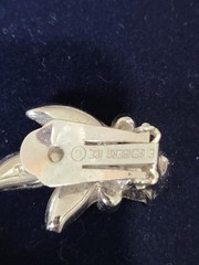 Vintage Eisenberg Ice Brooch Earring Set In Original Box