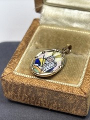 Vintage 14k Yellow Gold Hand Painted Porcelain Moses Pendant – Read