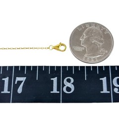 Vintage Gold-Tone Sterling Silver Multi-Color Cubic Zirconia Necklace 16″-18″