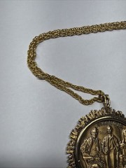 Official 1974 Illinois Medallion US Bicentennial 1776-1976 Coin Pendant 24”Chain