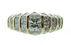 Vintage Natural Diamond Cocktail Ring 5.24 CTW
