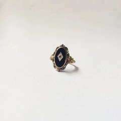 Art Deco Style 925 Silver Victorian handmade Black onyx Anniversary Wedding Ring