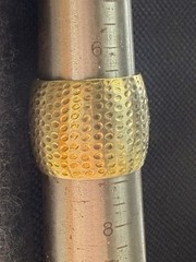 ESTELLE NEPAL GOLD PLATED 925 HAMMERED CIGAR BAND SIZE ~7.25 RNG K887B