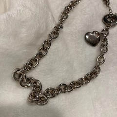 Antique 0.925 Sterling Silver Chain Heart Toggle Closure 73.1 grams 20 Inches