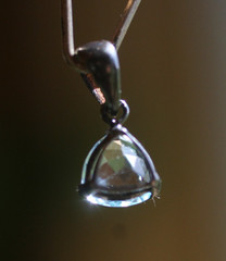 925 Sterling Silver Blue Topaz Pendant Light Sky Blue Faceted Gemstone