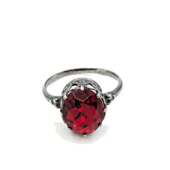 Vintage Luxury Soviet RING Silver⭐875 stamp Star USSR -size: 8US (18.5mm) UA #97