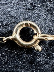 Vintage 14k Yellow Gold Dainty 16” w/Amethyst Heart Pendant 1.1.g