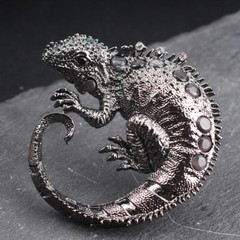 Fashion Personality Creativity Lizards Chameleons Gift Collar Decor Corsage