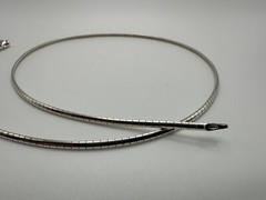 Vintage Sterling Silver Omega Necklace 18” X 2mm JB25