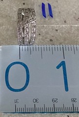 Vintage Edco Pave Wide Band Ring Size 7 Women’s Cocktail