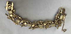 Vintage JULIANA 5 Link Pastel Rhinestone Bracelet