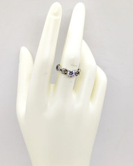Vintage Elegant RING Sterling Silver 925 with Chic Stone -size: 8US (18mm) | #36