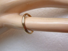 Vintage 14K Yellow Gold Milgrain Trim Wedding Band Ring 2.5 mm Sz. 5.25
