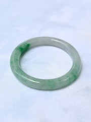 MADE IN-HOUSE Certifiable Grade-A Untreated Burmese Jadeite Jade Bangle (54.4mm)