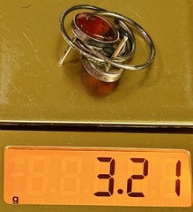 Vintage Earrings Sterling Silver 925 Fire-Agate Hot-Pink Boho-Chic Southwestern