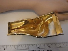 Authenticated Designer Marcella Saltz Signed Modern Minimalist Belt Buckle Rare