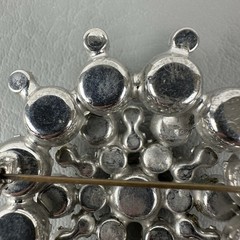Vintage Juliana Brooch DeLizza & Elster Clear Rhinestone Snowflake #1296 READ!