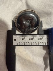 Vintage Silver 925 Sajen Size 8 Hematite Carved Sleeping Cat Ring