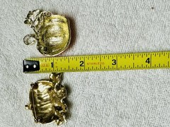 Gold Tone Autumn Fall Enamel Pumpkin Pin Brooch Lot p124