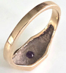 Vintage 14K Jostens Ruby Spinel Signet Style Ring Size 6.25 2.76grams