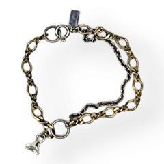 Anna Sheffield for Target Cuban Chain Link Clear Faceted Rhinestone Bracelet 7.5