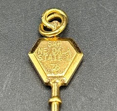 Vintage Gold-Toned Charm Lot (7) – Mixed Metal & Shapes Pre-Owned