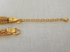 Vintage Goldtone Multi-Strand Chain Necklace 16″-18″ Carol Lee/ Talbots