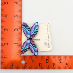 Butterfly Polymer Clay Handcrafted Design by Artist Lynne Manning Brooch Pin