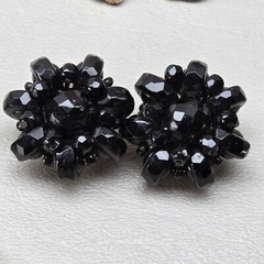 Vintage Modern Rhinestone Earring Lot of 9 Lisner West Germany Laguna