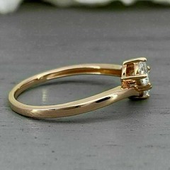 2CT Round Cut Lab-Created Solitaire Women’s Wedding Ring 14K Yellow Gold Plated