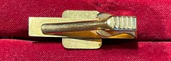 3 Vintage Tie Clasps GE Locomotive, The Thinker, DPED Balfour General Electric