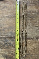 Monet Flapper Length Necklace Gold Tone Textured Rope Chain 54” Signed Vintage