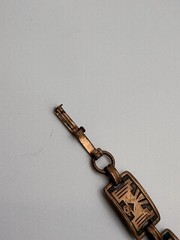 Copper Thunderbird Vintage Panel Bracelet Southwest Native