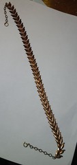 Copper linked arrows 14″ choker necklace vintage