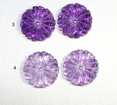 Vintage Amethyst Flower Jackets For Earrings Use With Any Studs You own