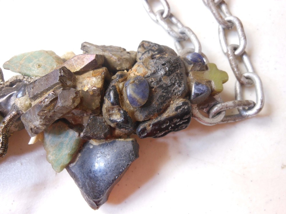 One of a Kind Necklace? Made of Copper and Minerals Handmade Odd