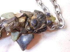 One of a Kind Necklace? Made of Copper and Minerals Handmade Odd