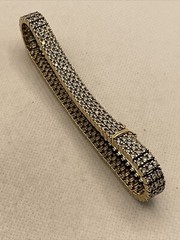 VINTAGE Solid 14K Yellow Gold 2.25CTW Genuine Diamond Ladies Bracelet 20.2gr.